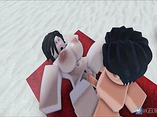 Hey, check out this Roblox animation of a beach championship event 🏖️