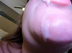 This pregnant housewife ended up swallowing cum from some random stranger.