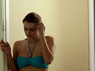 Lesbian milf enjoys face sitting from a busty young babe in amateur session