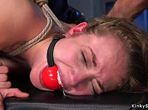 Tied Up Tits Trainee Gets Rough Banged