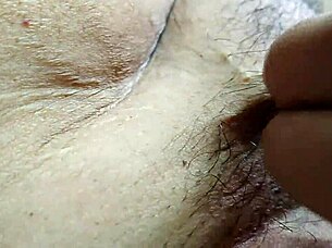 Desi bhabi cleaning her hairy pussy in cute housewife moment