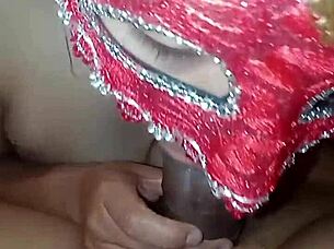 I found my friend trying on new lingerie and we ended up fucking hard