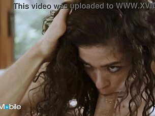 omg, this horny brunette hires a masseur and seduces him into licking her shaved pussy sideways 😈 she rides his cock missionary style until he cums on her ass 🔥