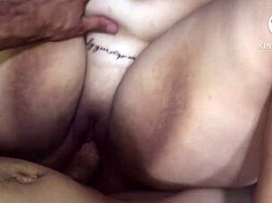 Hot latina with big tits and wet pussy gets fucked hard in homemade video