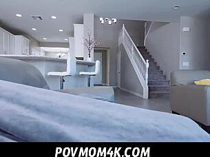 Povmom4k - super hot milf Emily Addison fucks her girl's boyfriend