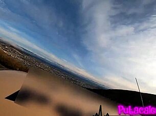 On the way to dinner she gets horny and we fuck in the taxi with big tits riding cowgirl. 😏🚕