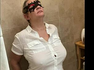 you're getting pissed on for the first time, sexy blonde slut, aren't you?