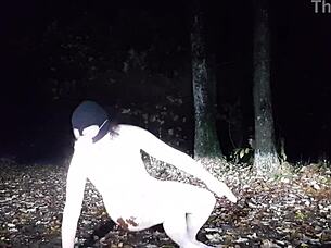 Why don't you watch this French slave in bondage getting humiliated outdoors with handcuffs and spanking?