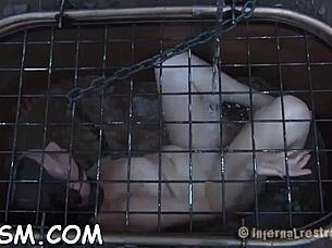 in a casual tale, beautiful brunette t dives into hardcore bdsm fetish with blowjob and toys as a slave