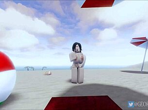 Hey, check out this Roblox animation of a beach championship event 🏖️