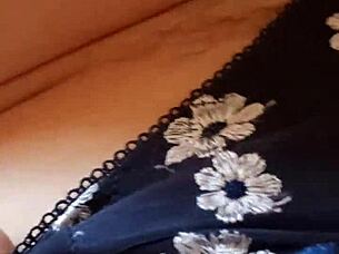 Whoa, Gretala shows off that hairy pussy and thong in a sneaky peek!