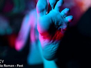 Whoa, check out these sexy feet totally crushing those cup noodles in a wild femdom vibe! 😏👣