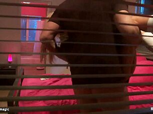 why is this masked blonde student bound and punished with rough bdsm fucking?