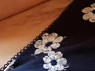 Whoa, Gretala shows off that hairy pussy and thong in a sneaky peek!