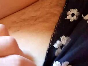 Whoa, Gretala shows off that hairy pussy and thong in a sneaky peek!