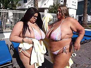 Hey, wanna watch us monster titty twins Veronica Jasmine and Raven Belle drain this lucky guy's huge cock with our massive natural tits?