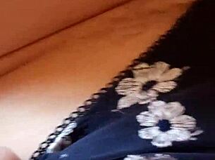 Whoa, Gretala shows off that hairy pussy and thong in a sneaky peek!