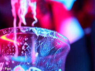 Whoa, check out these sexy feet totally crushing those cup noodles in a wild femdom vibe! 😏👣