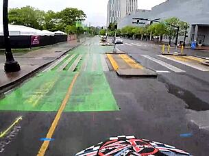 The pawg with bubble butt rides cock in doggystyle. She takes creampie from monster cock.