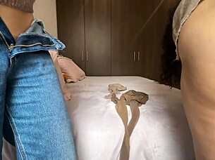 colombian lesbian licks and scissors with usa girl in homemade orgasm tribbing on pantyhose tryout