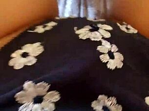 Whoa, Gretala shows off that hairy pussy and thong in a sneaky peek!