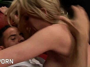 hey, check out this magical threesome with a big boobs blonde enjoying group fun