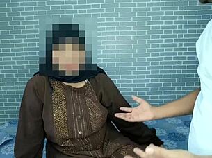 I'm getting fucked hard by this porn video maker for cash in the garden wearing my hijab