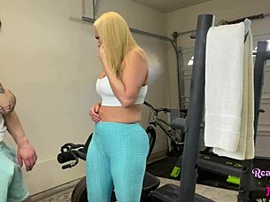 Big Tit Blonde Mellanie Monroe Craves Cock Riding Instead Of Gym Workout