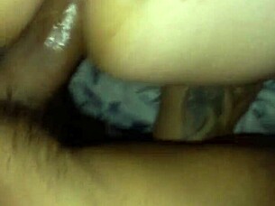 Blonde Slut Gets Bent Over for Homemade Anal with Black Cock in Doggystyle