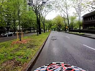 The pawg with bubble butt rides cock in doggystyle. She takes creampie from monster cock.