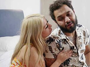 Blonde and Brunette Masturbate Together in Sexy Lingerie Scissoring