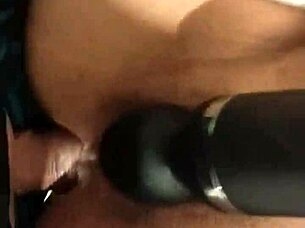 sexy colombian bride rides her dildo hard then takes amateur anal pounding with toy play outdoors