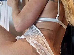 Hey, watch this hot Indian milf riding and sucking a big black cock until creampie explodes