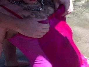 Rough Double Penetration Outdoors