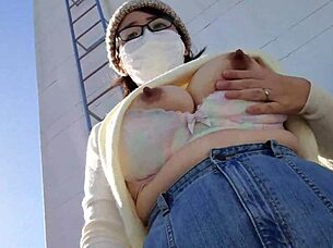 Married woman feels thrill from outdoor activity in full German video