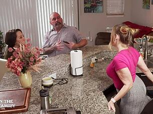 Freya Von Doom Rides Huge Cock With New Wife In Taboo Action!