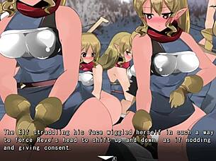 i dominate as tall elf in intense face sitting scene