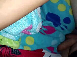 tired from work, watching porn while my wife hints at a handjob session