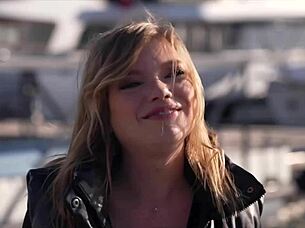 Petite French Blonde Slut In Lingerie Enjoys Intense MMF Threesome With Two Big Cocks And Amateurs