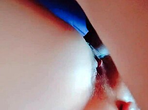 the mature skinny brunette wife enjoyed passionate elegant sex in close-up anal action