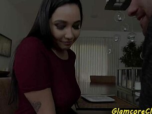 in a glamorous european studio, the big titted pornstar got banged hard