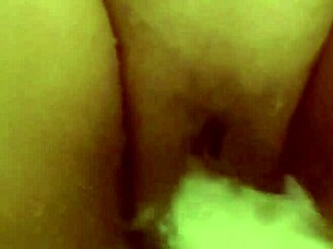 Muscular Latina Masturbates With Big Pussy Lips In Bath Using Faucet For Intense Orgasm