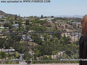 Sucking And Riding Huge Black Cock In Steamy Shower With Deepthroat Gagging