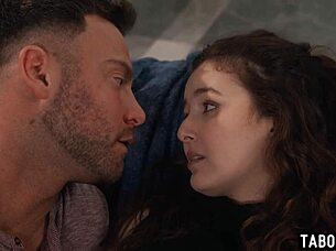 Teen leana lovings entices milf into wild group 4some with big tits bouncing in intense bunny outfit fuck