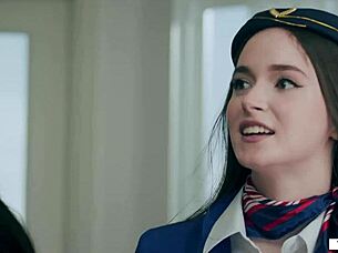 Oh man, I love when shemale Zariah Aura licks and fucks that hairy pussy of Hazel Moore's!