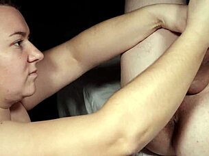 Oh Wow! Amateur Wife Milks Husband's Prostate In Morning Massage ASMR Style