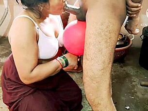 Horny Indian milf gets wild with neighbor guys in homemade hardcore session