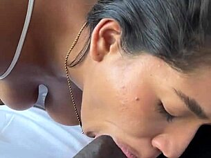 I give him a delicious blowjob with deep throat before leaving, yeah!