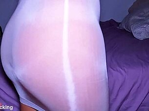 petite 18+ asian teases with seethrough dress for her first time pussy job dripping cum