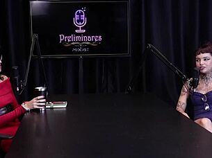 best moments of annie clementine in preliminares podcast with bia hot part 2